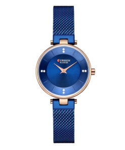 9031 blue stainless steel blue dial ladies analog wrist watch