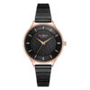 Curren 9041 Black Stainless Steel Black Dial Men's Analog Hand Watch