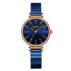 Curren 9081 Full Blue Ladies Fashion Dress Watch in Steel Chain & Blue Simple Analog Dial