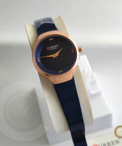 9028 curren blue mesh chain & golden contrast fashion gift watch in budget range