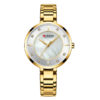 Curren 9051 golden stainless steel chain & white dial ladies gift watch