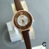 Curren 9080 brown leather strap & simple analog dial ladies gift watch buy in pakistan cod
