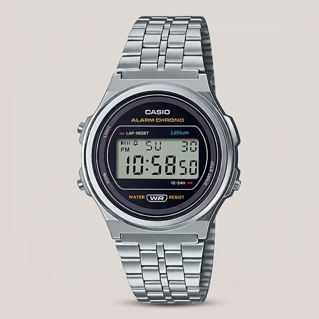a171we-1a Casio Vintage Timepiecie Digital Alarm Unisex Wrist Watch