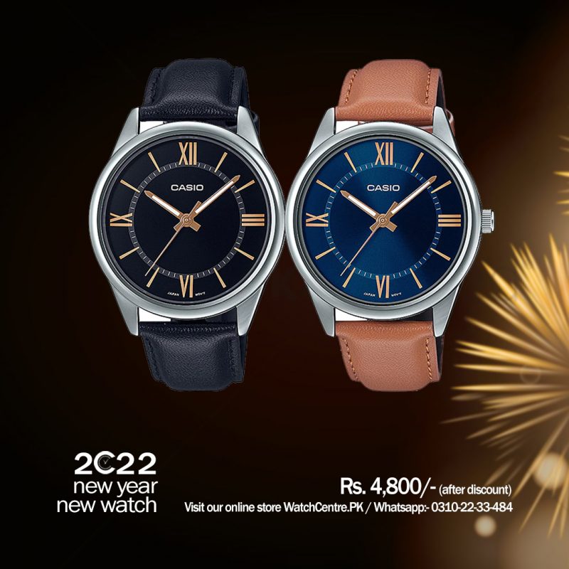 Casio MTP-V005L series new Casio 2022 model wrist watch analog leather