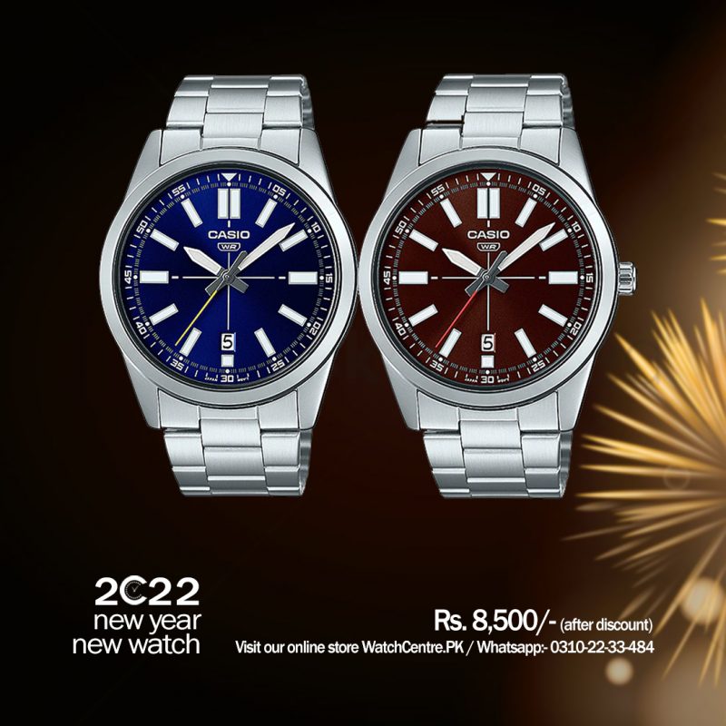Casio MTP-VD02D series gents stainless steel wrist watch new 2022 release original watch by Casio Japan