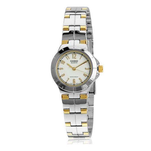Casio Enticer LTP-1242SG-7ADF ladies analog wrist watch in white numeric dial