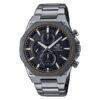 EFS-S570DC-1A silver stainless steel black dial mens watch