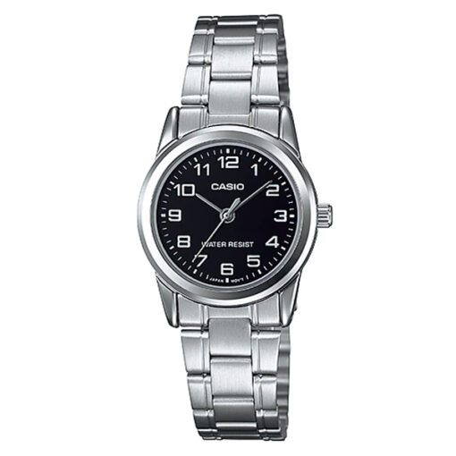 ltp-v001d-1BUDF casio black dial Water Resistant female dress watch