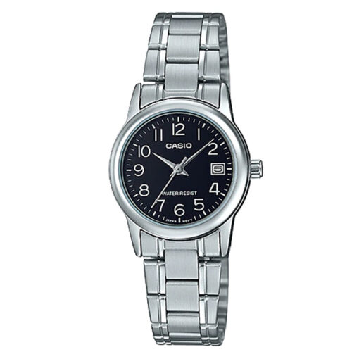 Casio LTP-V002D-1BU Ladies Classic Analog Wrist Watch with Date & Black Dial