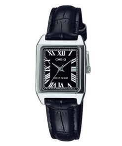 ltp-v007l-1b casio black square dial analog ladies gift watch