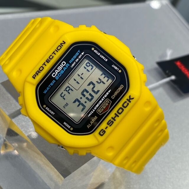 Casio G-Shock DW-5600REC-9DR Yellow Square Mens Digital Wrist Watch