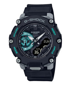 casio-gshcok-GA-2200M-1A Shock Resistant world time series black resin band youth wrist watch