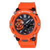 casio-gshcok-GA-2200M-4A Shock Resistant carbon core guard structure orange youth Sports watch
