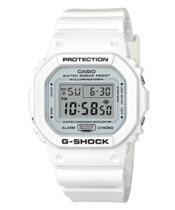casio-gshock-DW-5600MW-7DR white color shock resistant square shape digital wrist watch with flash alert