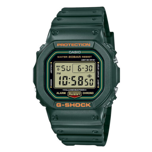 casio-gshock-DW-5600RB-3 green army color digital youth shock resistant sports wrist watch