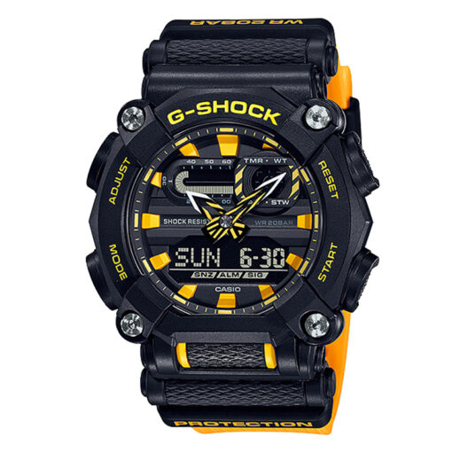 casio-gshock-GA-900A-1A9 shock resistant world time cloth band digital youth sports wrist watch