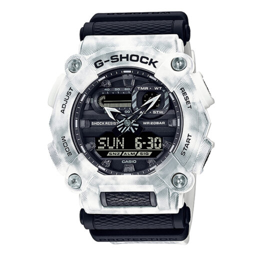 casio-gshock-GA-900GC-7A shock resistant world time cloth band youth digital sports watch