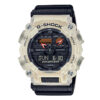 casio-gshock-GA-900TS-6A shock resistant black resin band off white dial youth sports wrist watch