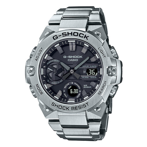 casio-gshock-gst-b400d-1av stainless steel mobile link tough solar shoch resistant youth wrist watch