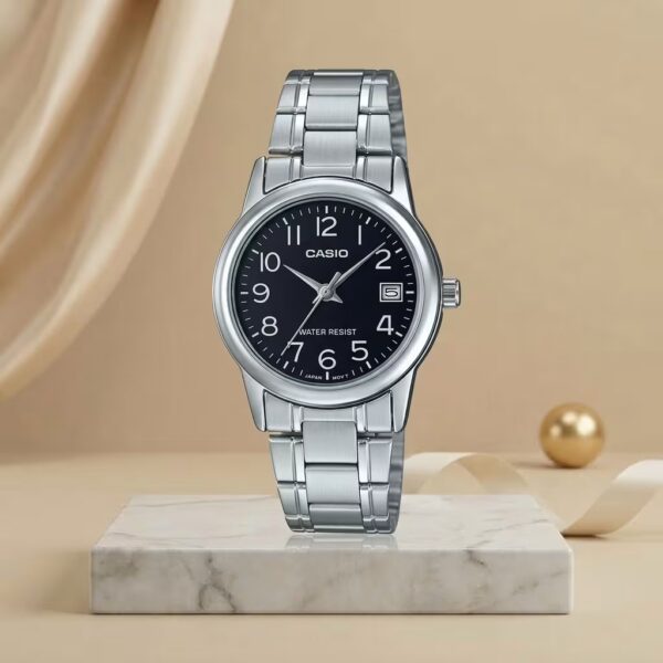 casio-ltp-v002d-1b-ladies-black-dial-stainless-steel-watch