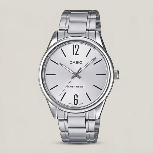 MTP-V005d-7B Silver stainless steel silver dial analog men's Gift watch
