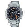 ECB-20D-1A Edifice Bluethtooth watch in stainless steel chain & black analog digital combination dial