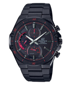 casio edifice efs-s560dc-1av black stainless steel black dial mens wrist watch