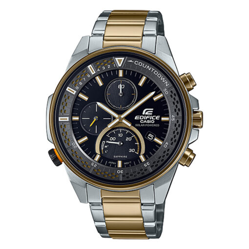 Casio Edifice EFS-S590SG-1AV Solar Powered & Sapphire Crystal Glass Men's Black Dial Chronograph Wrist Watch