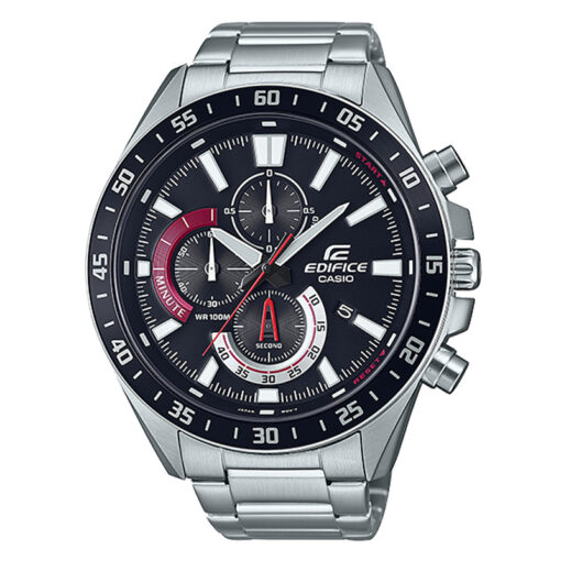 Casio Edifice EFV-620D-1A4V Black Dial Stainless Steel Wrist Watch