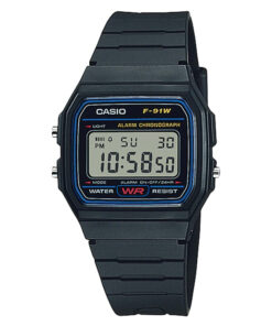 f-91w-1sd casio resin band vintage series digital square wrist watch