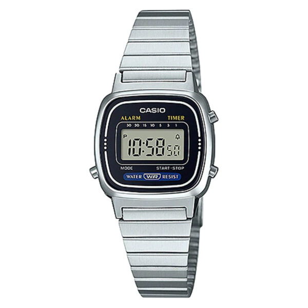 la670wd-1s casio vintage series silver female Digital wrist watch