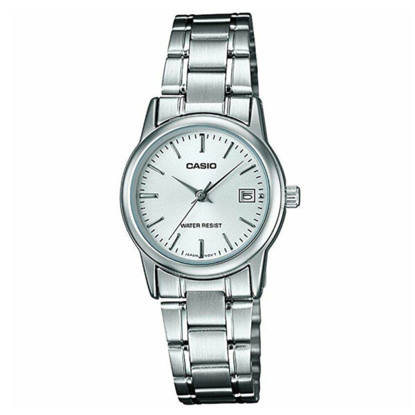 ltp-v002d-7a casio silver dial Water resistant analog wrist watch