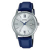 CASIO Man Blue Leather Band Wrist Watch MTP-V002L-2B3