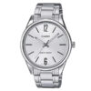 MTP-V005d-7B Silver stainless steel silver dial analog men's Gift watch