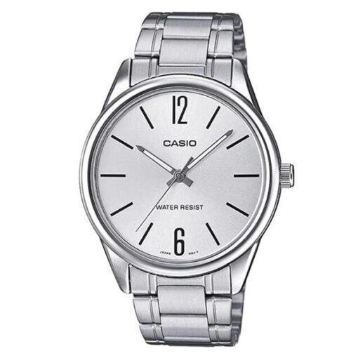 MTP-V005d-7B Silver stainless steel silver dial analog men's Gift watch