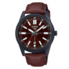 casio mtp-vd02bl-5e brown leather strap brown dial mens wrist watch