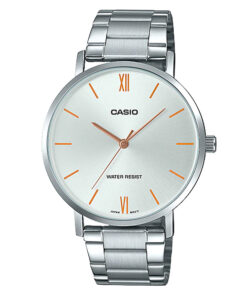 casio mtp-vt01d-7b casio silver stainless steel strap mens wrist watch