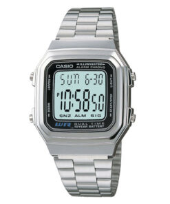 Casio A178WA-1AV silver stainless steel unisex vintage wrist watch