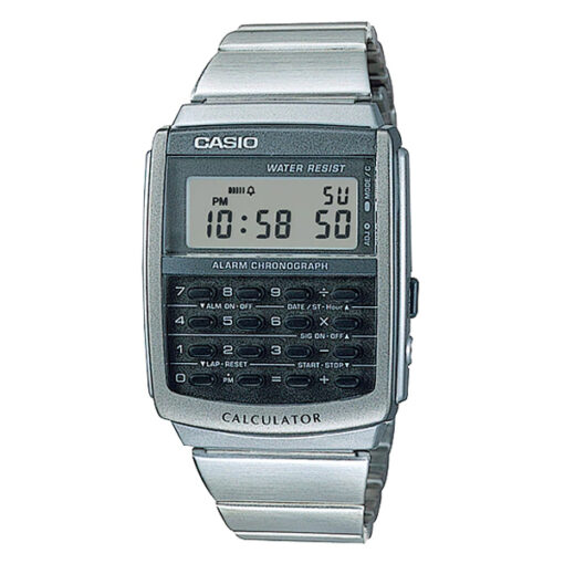 Casio CA-506-1D silver stainles steel digital calculator wrist watch