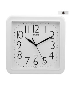 Casio IQ-02S-7 white resin case analog wall clock