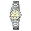 Casio LTP-V001SG-9B two tone stainless steel ladies wrist watch