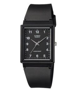 Casio MQ-27-1B black resin band black simple analog dial ladies wrist watch