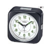 Casio TQ-143S-1D black resin frame white analog dial table clock