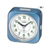 Casio TQ-143S-2D blue resin frame white analog dial table clock