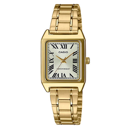 Casio LTP-V007G-9B golden stainless steel ladies analog wrist watch