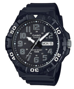 MRW-210H-1AV Casio Men's Classic Quartz Watch with black Resin Strap & numeric dial