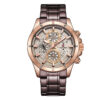 NaviForce NF9149M brown chain grey chronograph dial mens wrist watch