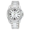 Q&Q A448J204Y silver stainless steel white dial analog men's wrist watch