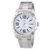 Q&Q A448J204Y silver stainless steel white dial analog mens wrist watch