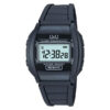 Q&Q ML01P101Y black resin strap black dial mens digital wrist watch